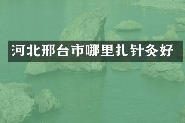 河北邢台市哪里扎针灸好