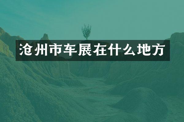 沧州市车展在什么地方
