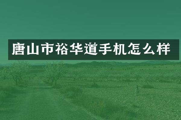 唐山市裕华道手机怎么样