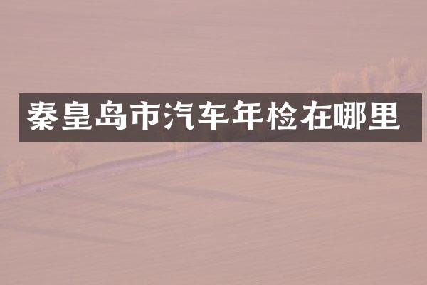 秦皇岛市汽车年检在哪里