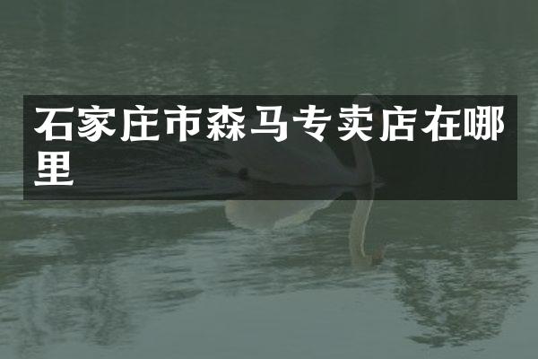 石家庄市森马专卖店在哪里