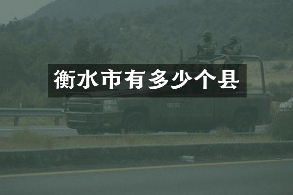 衡水市有多少个县
