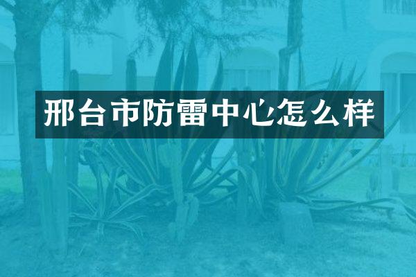 邢台市防雷中心怎么样