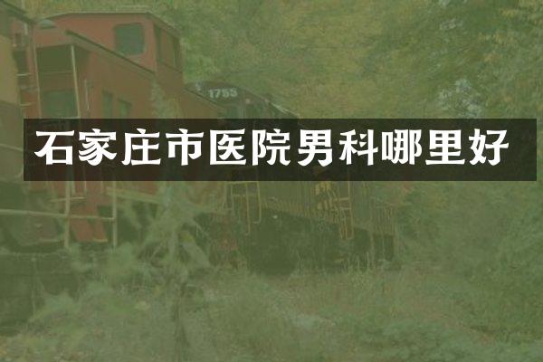 石家庄市医院男科哪里好