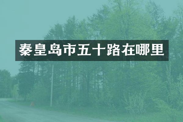 秦皇岛市五十路在哪里