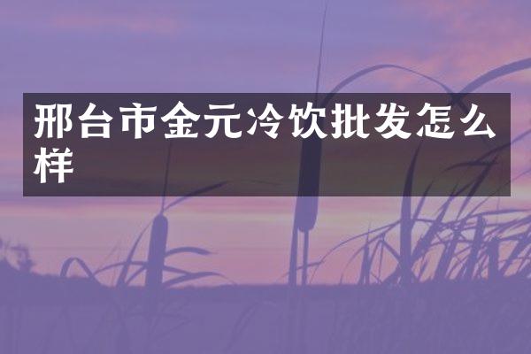 邢台市金元冷饮批发怎么样