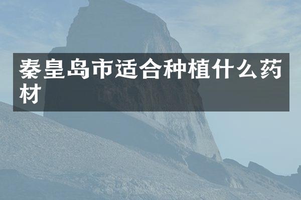 秦皇岛市适合种植什么药材