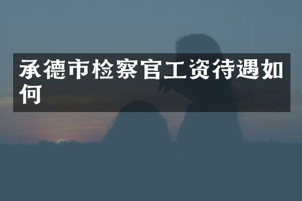 承德市检察官工资待遇如何