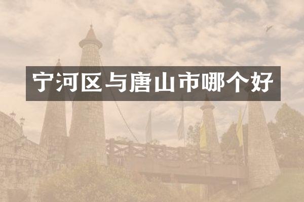 宁河区与唐山市哪个好