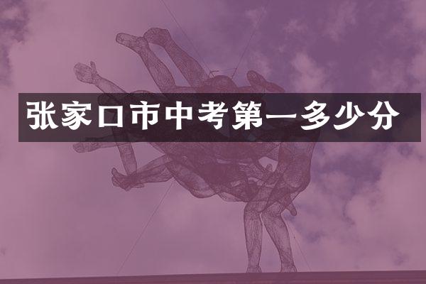 张家口市中考第一多少分