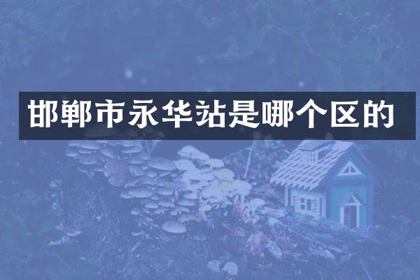 邯郸市永华站是哪个区的