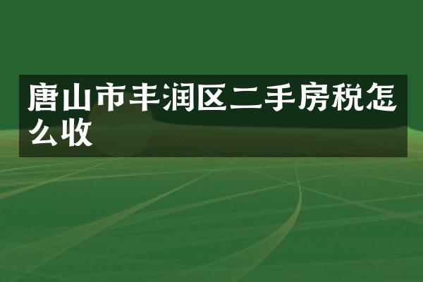 唐山市丰润区二手房税怎么收