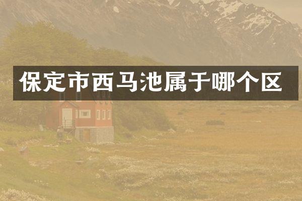 保定市西马池属于哪个区