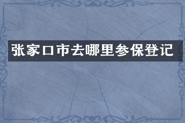 张家口市去哪里参保登记