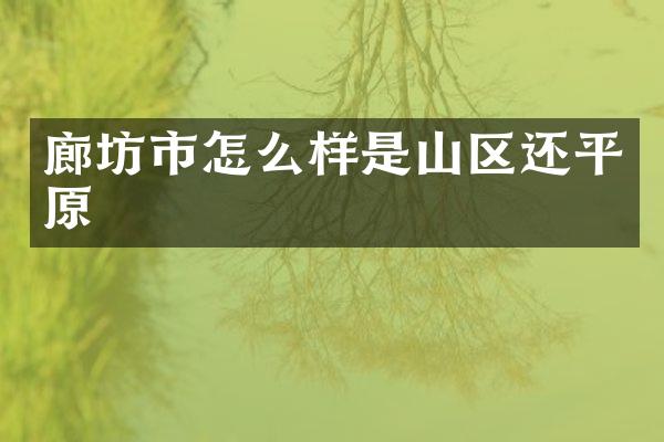 廊坊市怎么样是山区还平原
