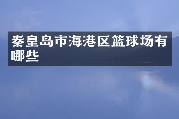 秦皇岛市海港区篮球场有哪些