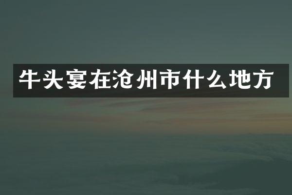 牛头宴在沧州市什么地方