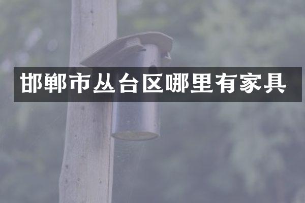 邯郸市丛台区哪里有家具
