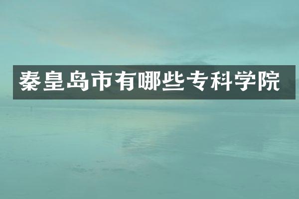 秦皇岛市有哪些专科学院