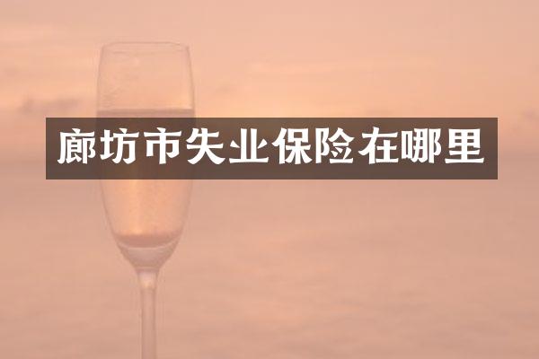 廊坊市失业保险在哪里