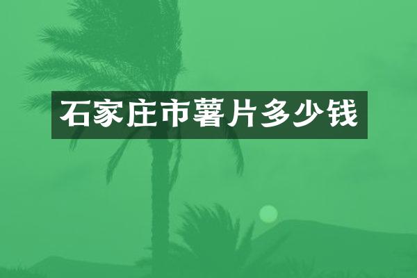 石家庄市薯片多少钱