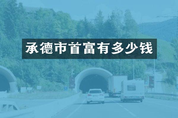 承德市首富有多少钱