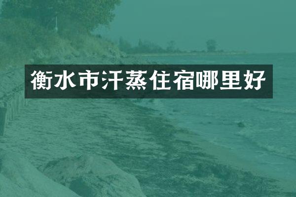 衡水市汗蒸住宿哪里好