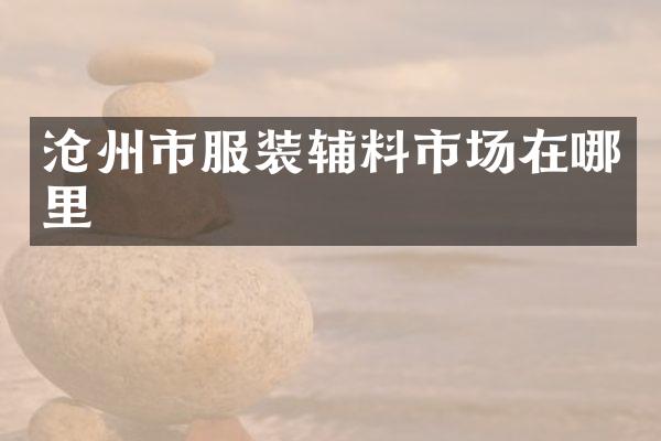 沧州市服装辅料市场在哪里