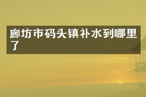 廊坊市码头镇补水到哪里了