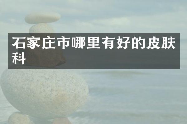 石家庄市哪里有好的皮肤科