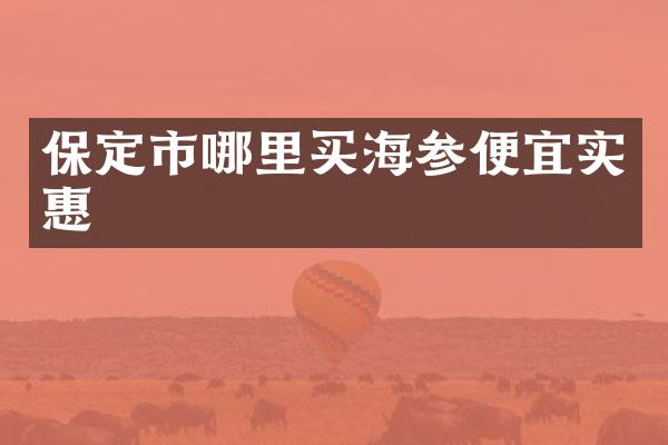 保定市哪里买海参便宜实惠