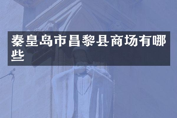 秦皇岛市昌黎县商场有哪些