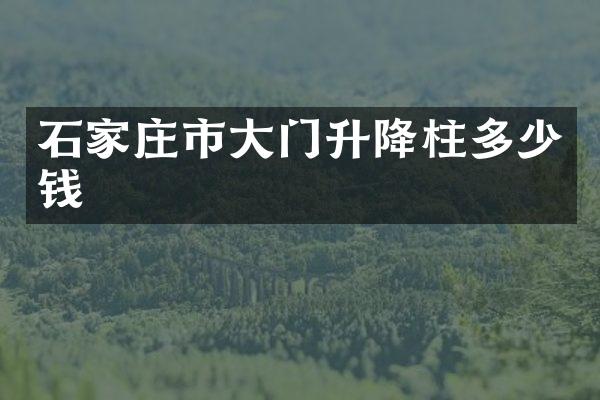 石家庄市大门升降柱多少钱