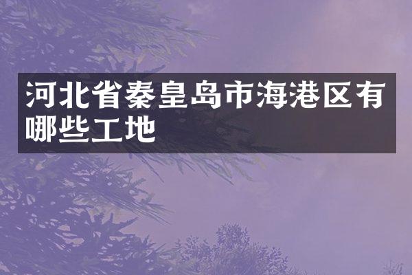 河北省秦皇岛市海港区有哪些工地