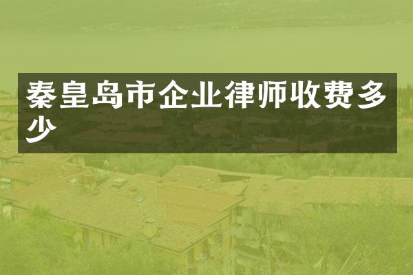 秦皇岛市企业律师收费多少