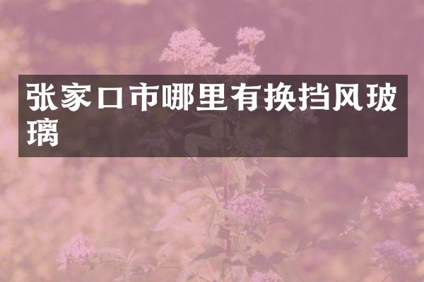 张家口市哪里有换挡风玻璃