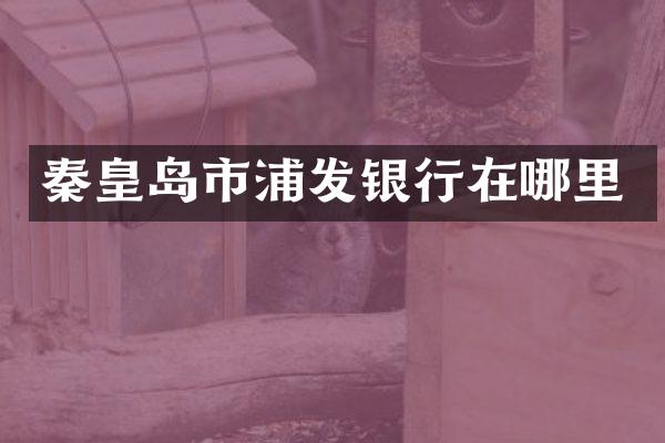 秦皇岛市浦发银行在哪里