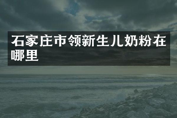 石家庄市领新生儿奶粉在哪里