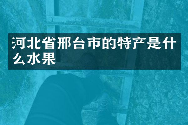 河北省邢台市的特产是什么水果