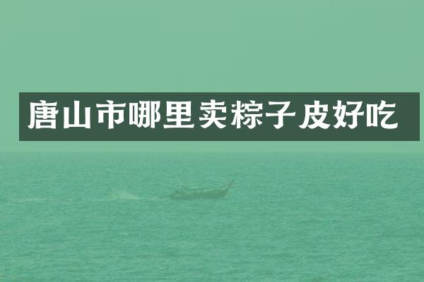 唐山市哪里卖粽子皮好吃
