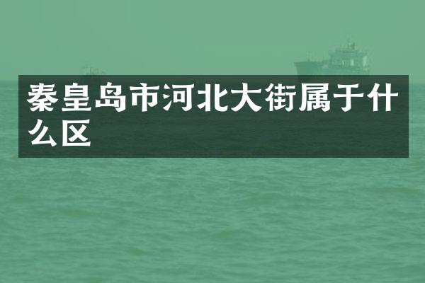 秦皇岛市河北大街属于什么区