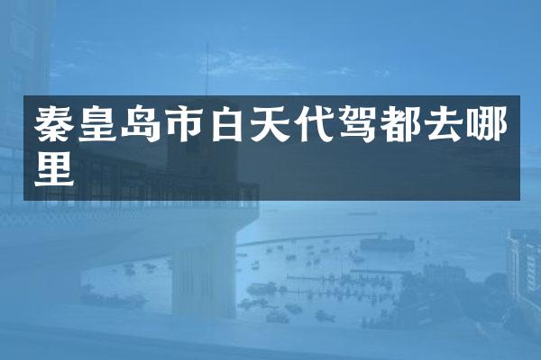 秦皇岛市白天代驾都去哪里
