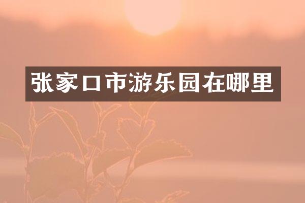 张家口市游乐园在哪里