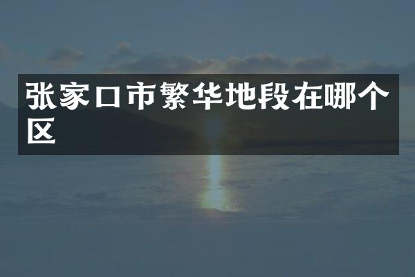 张家口市繁华地段在哪个区