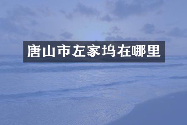 唐山市左家坞在哪里