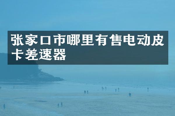 张家口市哪里有售电动皮卡差速器