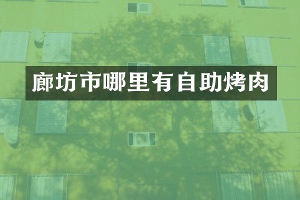 廊坊市哪里有自助烤肉