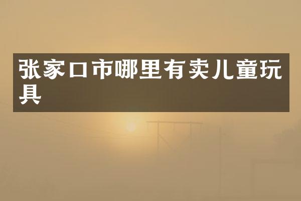 张家口市哪里有卖儿童玩具