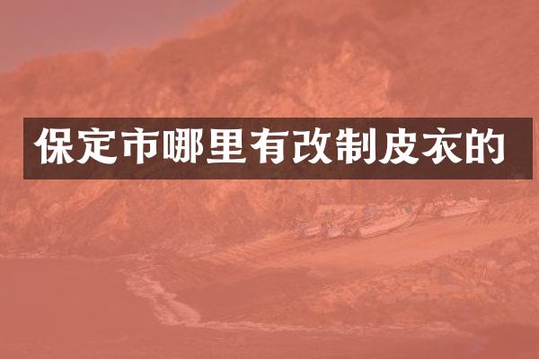 保定市哪里有改制皮衣的