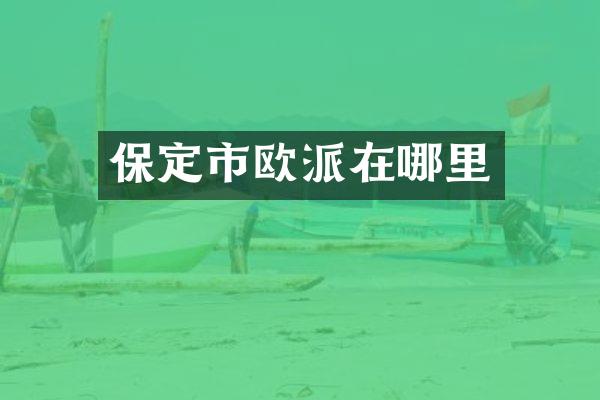 保定市欧派在哪里